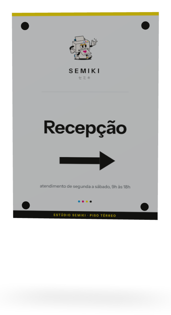 Preview 3D de Placa em PVC